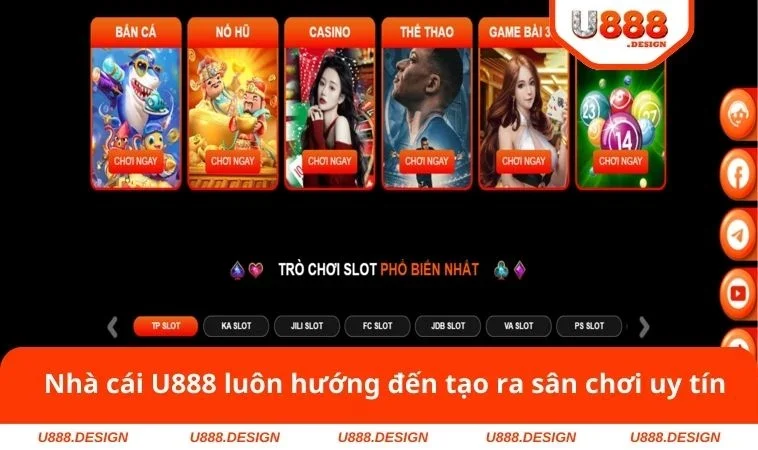 Nhà cái U888 luôn hướng đến tạo ra sân chơi uy tín