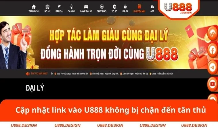 Cập nhật link vào U888 không bị chặn đến tân thủ