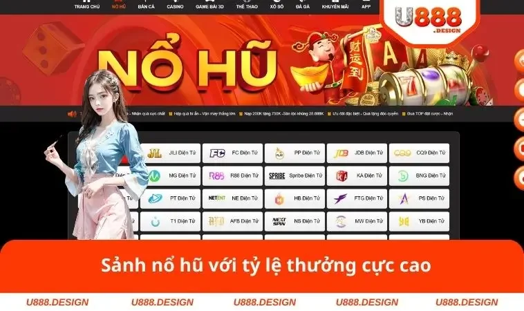 Sảnh nổ hũ với tỷ lệ thưởng cực cao