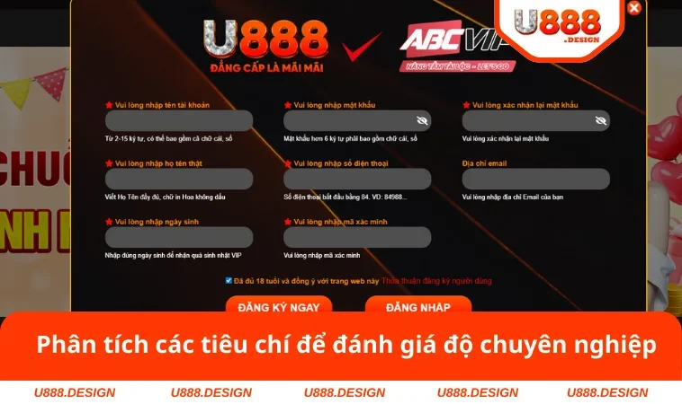 Phân tích các tiêu chí để đánh giá độ chuyên nghiệp
